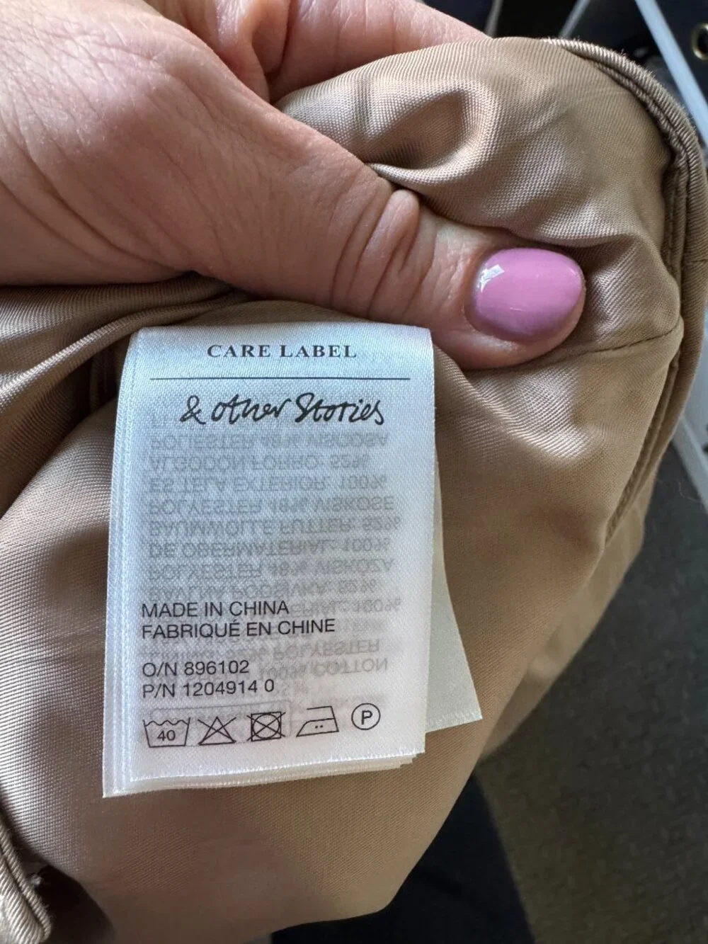 Cropped Trench & Other Stories Size S NWT - Picture 5 of 6